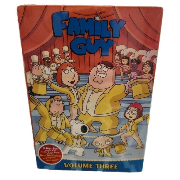 Family Guy Volume 3 DVD 3-Disc Set Seth McFarlene Extras - Picture 1 of 3